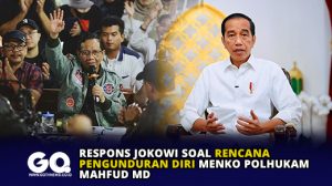 Respons Jokowi soal Rencana Pengunduran Diri Menko Polhukam Mahfud MD
