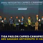 Tiga Paslon Capres-Cawapres Adu Gagasan Antikorupsi di Hadapan KPK