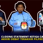 Closing Statement Ketiga Capres Akhiri Debat Terakhir Pilpres 2024