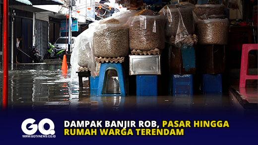 Dampak Banjir Rob, Pasar Hingga Rumah Warga Terendam