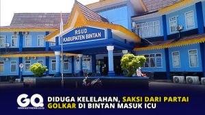 Diduga Kelelahan, Saksi dari Partai Golkar di Bintan Masuk ICU