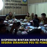 Disperkim Bintan Minta Pengembangan Segera Serahkan PSU ke Pemda
