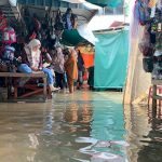 Banjir Rob Merendam Pasar Inpres Tanjungpinang