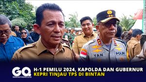 H-1 Pemilu 2024, Kapolda dan Gubernur Kepri Tinjau TPS di Bintan