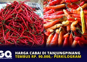 Harga Cabai di Tanjungpinang Tembus 90 Ribu Perkilogram