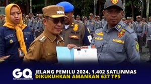 Jelang Pemilu 2024, 1.402 Satlinmas Dikukuhkan Amankan 637 TPS