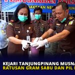 Kejari Tanjungpinang Musnah Ratusan Gram Sabu dan Pil Ekstasi