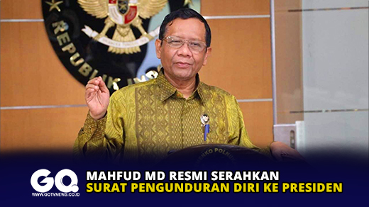 Mahfud MD Resmi Serahkan Surat Pengunduran Diri ke Presiden