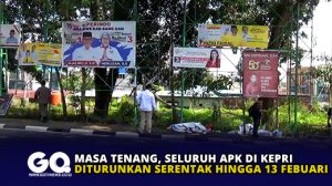 Masa Tenang, Seluruh APK di Kepri Diturunkan Serentak Hingga 13 Febuari