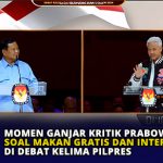 Momen Ganjar Kritik Prabowo Soal Makan Gratis dan Internet Gratis di Debat Kelima Pilpres