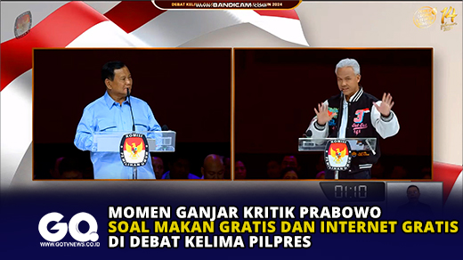 Momen Ganjar Kritik Prabowo Soal Makan Gratis dan Internet Gratis di Debat Kelima Pilpres