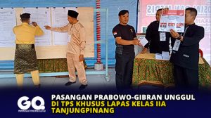 Pasangan Prabowo-Gibran Unggul di TPS Khusus Lapas Kelas II A Tanjungpinang