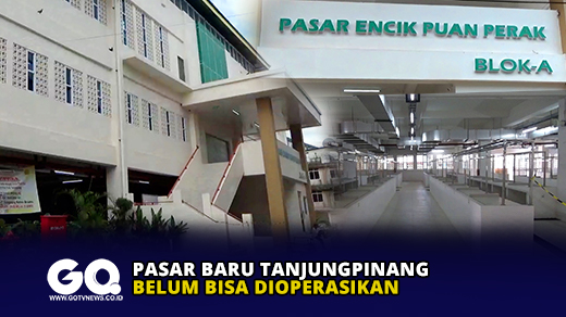 Pasar Baru Tanjungpinang Belum Bisa Dioperasikan