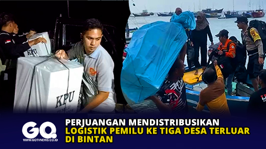 Perjuangan Mendistribusikan Logistik Pemilu ke Tiga Desa Terluar di Bintan