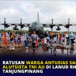 Ratusan Warga Antusias Saksikan Alutsista TNI AU di Lanud RHF Tanjungpinang