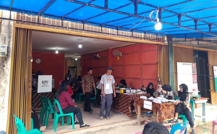 Salah Satu TPS yang mengikuti Lomba kategori TPS jumlah partisipasi tertinggi dan TPS terunik, yang diadakan oleh Kelurahan Sei Lekop, Bintan (Foto : GOTVNEWS/Muhammad)