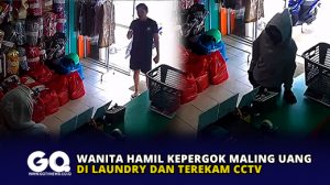 Wanita Hamil Kepergok Maling Uang di Laundry dan Terekam CCTV