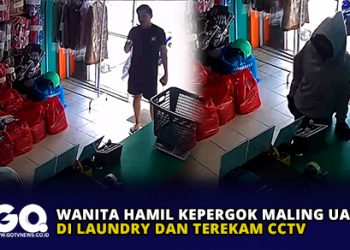 Wanita Hamil Kepergok Maling Uang di Laundry dan Terekam CCTV