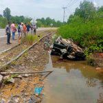 Diduga Hilang Kendali, Mobil Innova Terguling di Jalan Lintas Barat Bintan