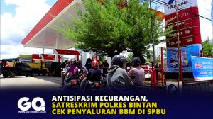 Antisipasi Kecurangan, Satreskrim Polres Bintan Cek Penyaluran BBM di SPBU