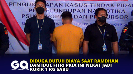 Diduga Butuh Biaya Saat Ramdhan dan Idul Fitri Pria Ini Nekat Jadi Kurir 1 Kg Sabu
