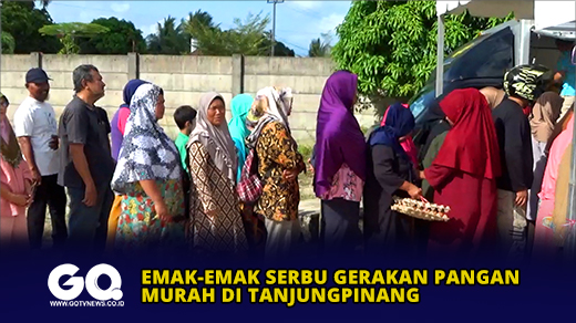 Emak-Emak Serbu Gerakan Pangan Murah di Tanjungpinang