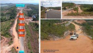 Selama Perbaikan, Jalan Trans Barelang Bukit Bismillah Ditutup Sementara