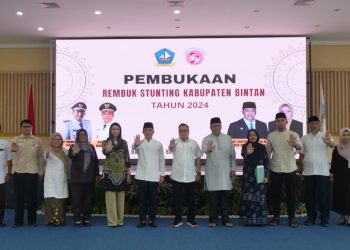 Wakil Bupati Bintan Buka Kegiatan Rembuk Stunting Tingkat Kabupaten Bintan.