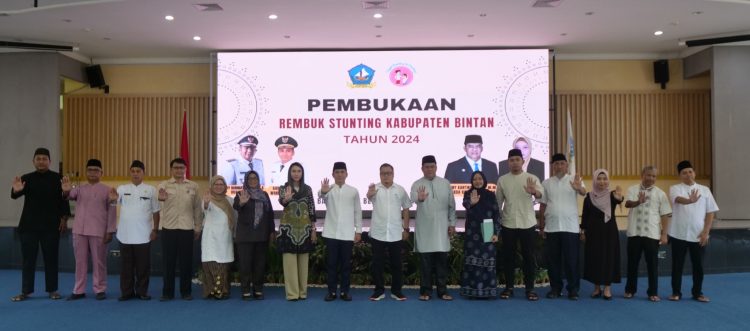 Wakil Bupati Bintan Buka Kegiatan Rembuk Stunting Tingkat Kabupaten Bintan.