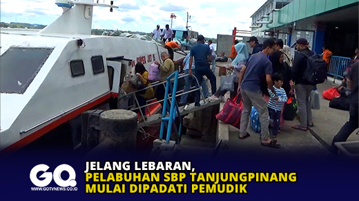 Jelang Lebaran, Pelabuhan SBP Tanjungpinang Mulai Dipadati Pemudik