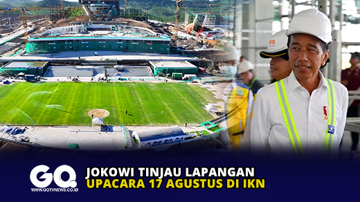 Jokowi Tinjau Lapangan Upacara 17 Agustus di IKN