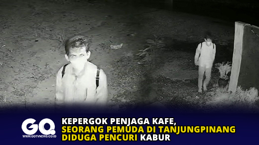 Kepergok Penjaga Kafe, Seorang Pemuda di Tanjungpinang Diduga Pencuri Kabur