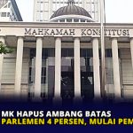 MK Hapus Ambang Batas Parlemen 4 Persen, Mulai Pemilu 2029