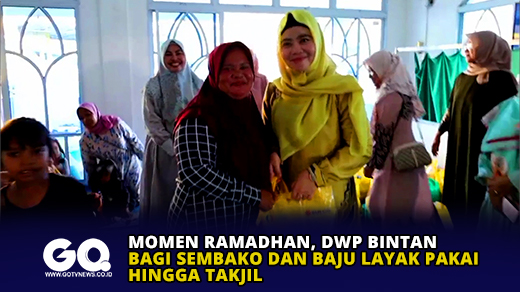 Momen Ramadhan, DWP Bintan Bagi Sembako dan Baju Layak Pakai Hingga Takjil