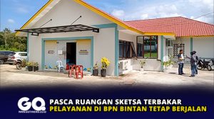 Pasca Ruangan Sketsa Terbakar, Pelayanan di BPN Bintan Tetap Berjalan