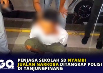Penjaga Sekolah SD Nyambi Jualan Narkoba Ditangkap Polisi di Tanjungpinang
