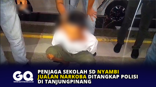 Penjaga Sekolah SD Nyambi Jualan Narkoba Ditangkap Polisi di Tanjungpinang