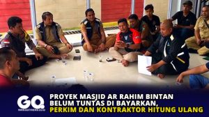 Proyek Masjid Ar Rahim Bintan Belum Tuntas di Bayarkan, Perkim dan Kontraktor Hitung Ulang