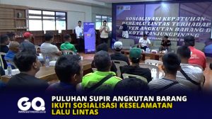 Puluhan Supir Angkutan Barang Ikuti Sosialisasi Keselamatan Lalu Lintas