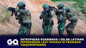 Satkopaska Koarmada I Gelar Latihan Peperangan Laut Khusus di Perairan Tanjungpinang