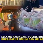 Selama Ramadan, Polres Bintan Buka Dapur Umum dan Gelar Bansos