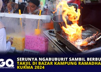 Serunya Ngabuburit Sambil Berburu Takjil di Bazar Kampung Ramadhan KURMA 2024