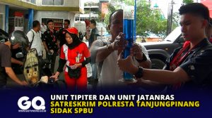 Unit Tipiter dan Unit Jatanras Satreskrim Polresta Tanjungpinang Sidak SPBU