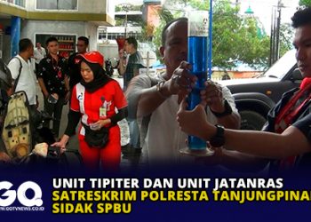 Unit Tipiter dan Unit Jatanras Satreskrim Polresta Tanjungpinang Sidak SPBU