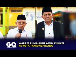 Wapres RI Ma’aruf Amin Kunker ke Kota Tanjungpinang