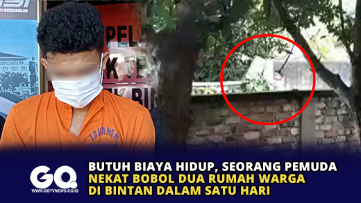Butuh Biaya Hidup, Seorang Pemuda Nekat Bobol Dua Rumah Warga di Bintan Dalam Satu Hari