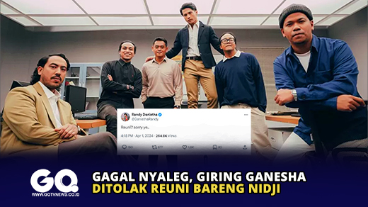 Gagal Nyaleg, Giring Ganesha Ditolak Reuni Bareng Nidji