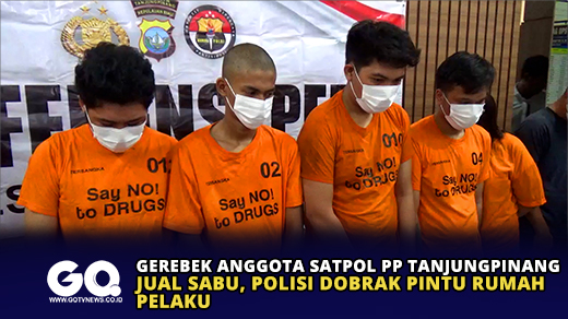 Gerebek Anggota Satpol PP Tanjungpinang Jual Sabu, Polisi Dobrak Pintu Rumah Pelaku