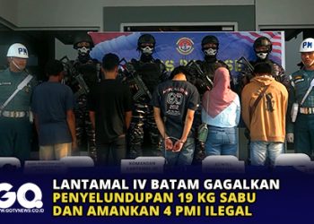 Lantamal IV Batam Gagalkan Penyeludupan 19 Kg Sabu dan Amankan 4 PMI Ilegal