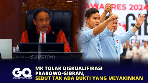 MK Tolak Diskualifikasi Prabowo-Gibran, Sebut Tak Ada Bukti yang Meyakinkan